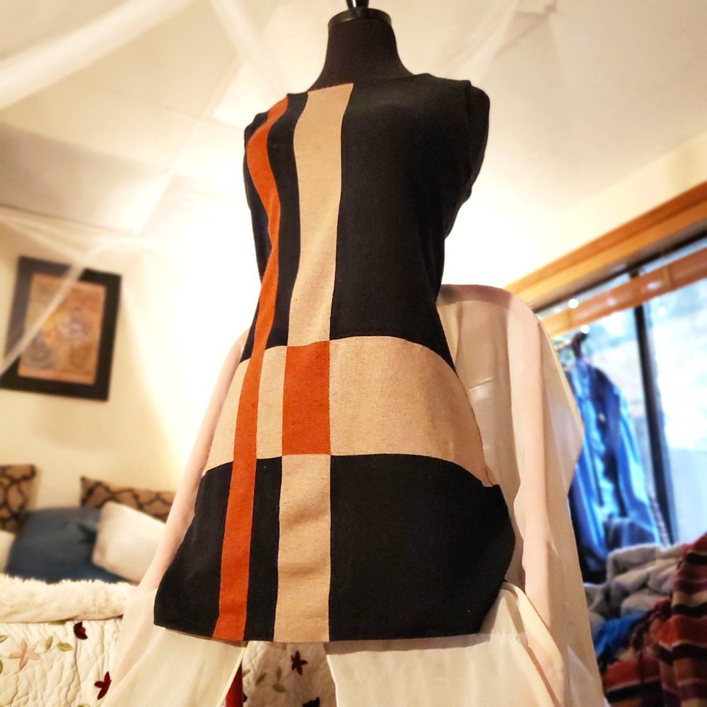 RINASCIMENTO Designer Asymmetric Mini Dress - S